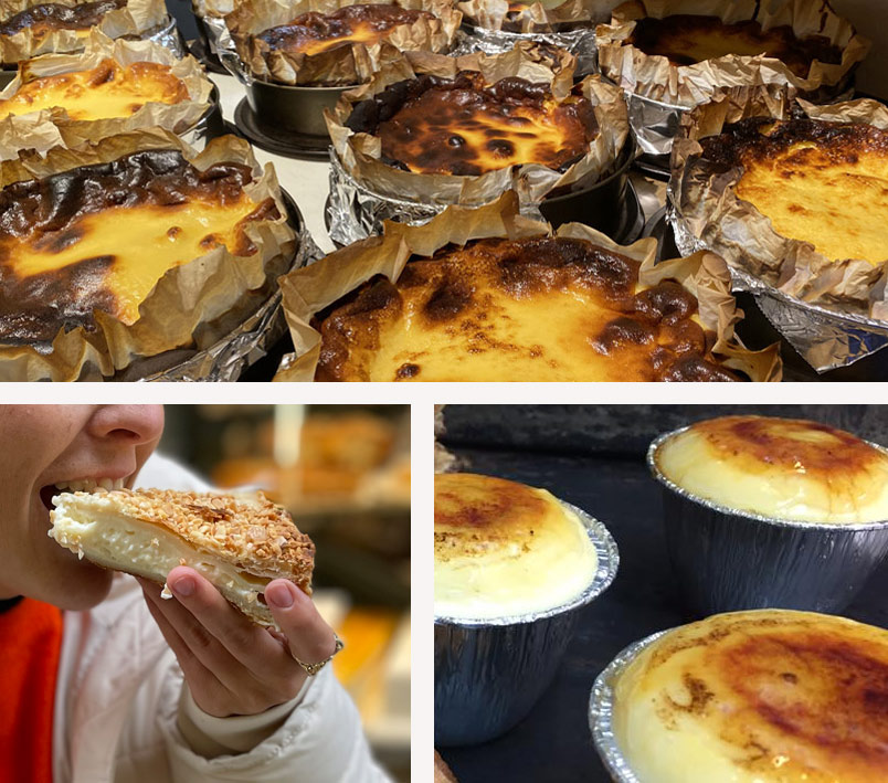 cena comida navidad postres donostia