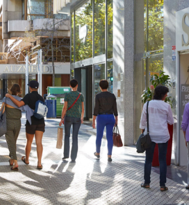 De compras por el centro